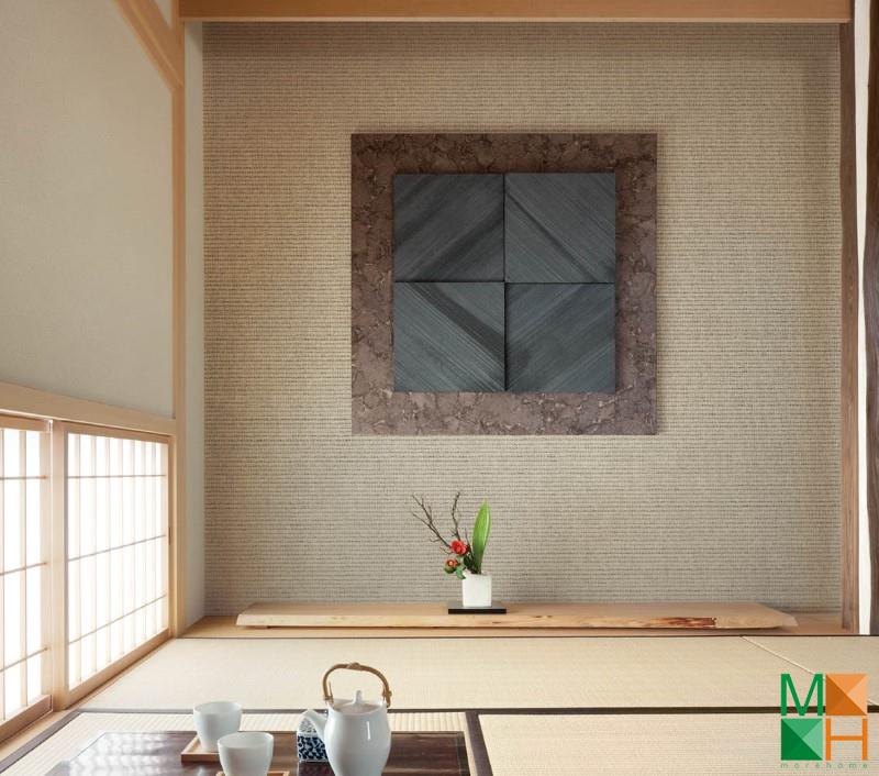 Giấy dán tường Nhật Bản giả vải màu ngà P142_02_6316_6317 Giấy dán tường Nhật Bản giả vải màu ngà P142_02_6316_6317