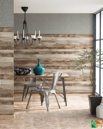 Giấy dán tường Nhật Bản giả gỗ hiện đại P035_01_6025_6026_6563_STK13108