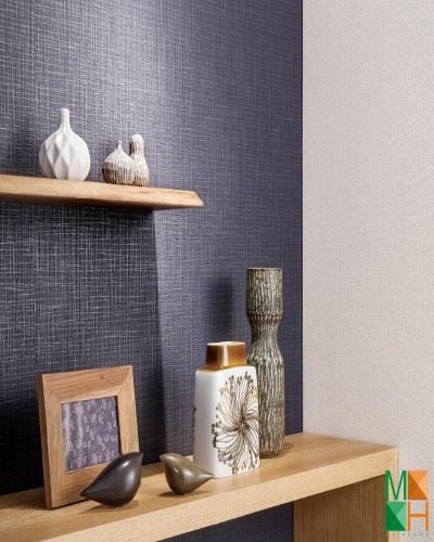 Giấy dán tường Nhật Bản giả vải hiện đại P196_02_6446_6447