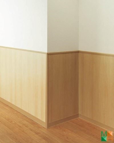 Giấy dán tường Nhật Bản phòng khách giả gỗ P245_02