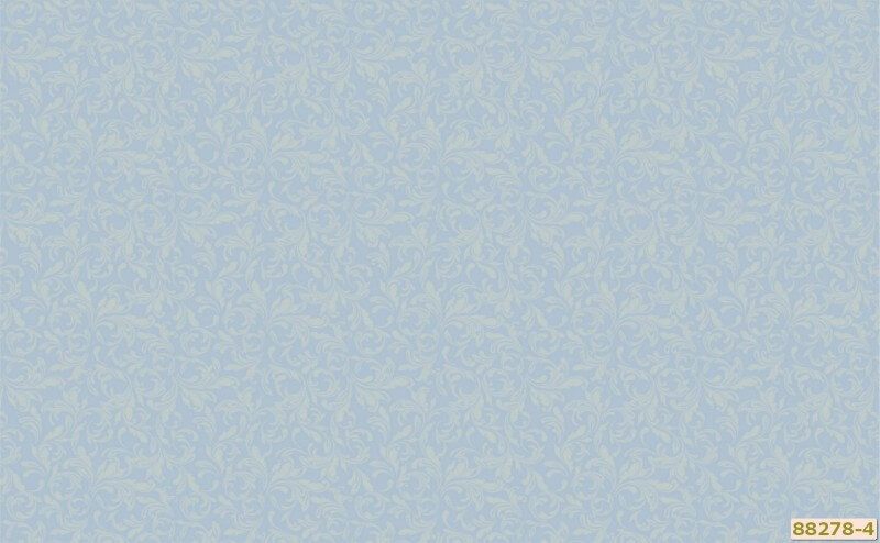 Giấy dán tường 88278-4 với màu xanh pastel cùng họa tiết hoa văn cổ điển khiến căn phòng của bạn trở nên rất thu hút